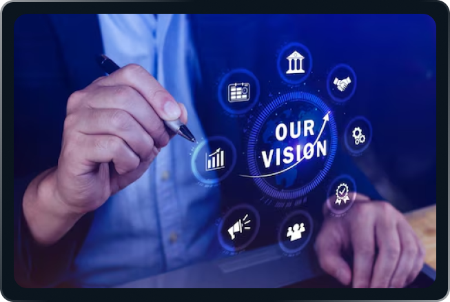 Vision concept with digital elements